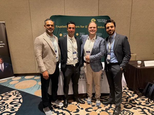 New World Ventures team at EB-5 industry conference booth